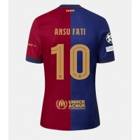 Barcelona Ansu Fati #10 Replika Hemmatröja 2024-25 Kortärmad